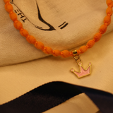 Enamelled Crown 92.5 Silver versatile pendant rakhi