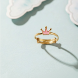 Crown 92.5 silver kids adjustable ring