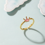 Crown 92.5 silver kids adjustable ring