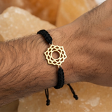 Crown Chakra 92.5 silver Thread bracelet for him