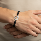 Crown Chakra 92.5 silver Thread bracelet for him
