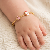 Crown-Snowman 92.5 Silver adjustable kids bangle