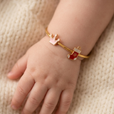 Crown-socks 92.5 Silver adjustable kids bangle