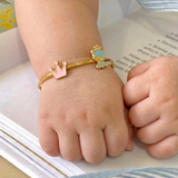 Crown-Teddy 92.5 Silver adjustable kids bangle