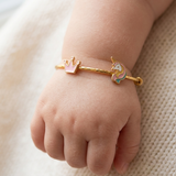 Crown-Unicorn 92.5 Silver adjustable kids bangle
