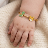 Cub-Dinosour 92.5 Silver adjustable kids bangle