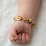 Cub-Hamsa 92.5 Silver adjustable kids bangle