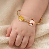 Cub-Snowman 92.5 Silver adjustable kids bangle