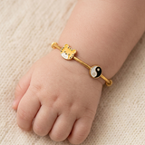 Cub-Yin-Yang 92.5 Silver adjustable kids bangle