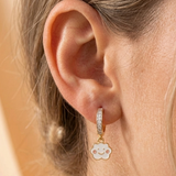 Cz Hoop 92.5 Silver Cloud Earrings