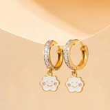 Cz Hoop 92.5 Silver Cloud Earrings