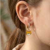 Cz Hoop 92.5 Cub Earrings