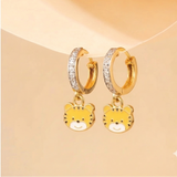 Cz Hoop 92.5 Cub Earrings