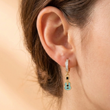Cz Hoop 92.5 Guitar Earrings