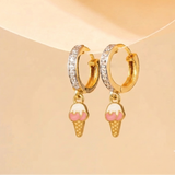 Cz Hoop 92.5 Softy Silver Earrings