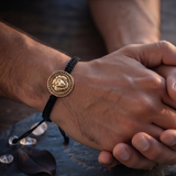 Cz Lion 92.5 silver Thread bracelet for him