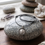 Cz Lion 92.5 Silver Black Cord Necklace For Men