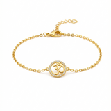 cz om enamel 92.5 silver Flexible Chain Bracelet