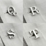 Personalized single Initial cufflinks for men