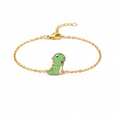 Dinosaur enamel Flexible Chain Bracelet