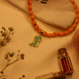 Enamelled Dinosaur 92.5 Silver versatile pendant rakhi