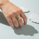 Dinosaur 92.5 silver kids adjustable ring