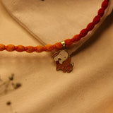 Enamelled Dog 92.5 Silver versatile pendant rakhi