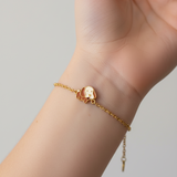 Dog enamel 92.5 silver Flexible Chain Bracelet