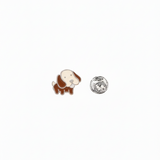 Dog 92.5 silver Lapel pin