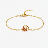 Dog enamel Flexible Chain Bracelet
