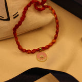 Enamelled Donut 92.5 silver versatile pendant rakhi