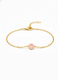 donut enamel 92.5 silver Flexible Chain Bracelet