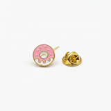 donut 92.5 silver lapel pin