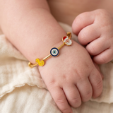 Duck-Evileye-Santa-92.5 Silver adjustable kids bangle