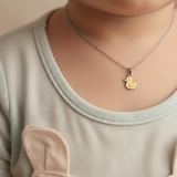 Duck charm 92.5 silver necklace