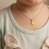 Duck charm 92.5 silver necklace