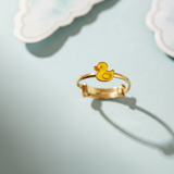 Duck 92.5 silver kids adjustable ring