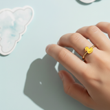 Duck 92.5 silver kids adjustable ring