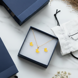 Duck 92.5 Silver necklace set
