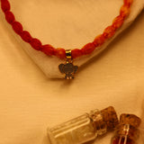 Enamelled Elephant 92.5 Silver versatile pendant rakhi