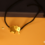 3D elephant black thread 92.5 silver nazarbattu