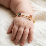 Evil-Eye-Blossams 92.5 Silver adjustable kids bangle