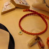 Enamelled Evil eye 92.5 Silver versatile pendant rakhi