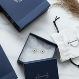 Evil eye 92.5 silver ear studs