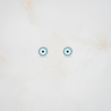 Evil eye 92.5 silver ear studs