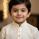 evil eye pastel blue kurta buttons