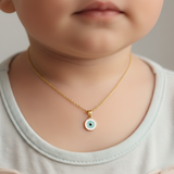 Evil eye charm necklace