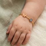Evil-Eye-Butterfly-92.5 Silver adjustable kids bangle