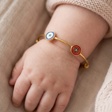 Evil-Eye-Captain-America 92.5 Silver adjustable kids bangle