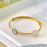 Evil-Eye-Cloud 92.5 Silver adjustable kids bangle
